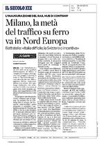 Milano, la metà del traffico su ferro va in Nord Europa