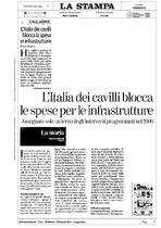 L'Italia dei cavilli blocca le spese per le infrastrutture